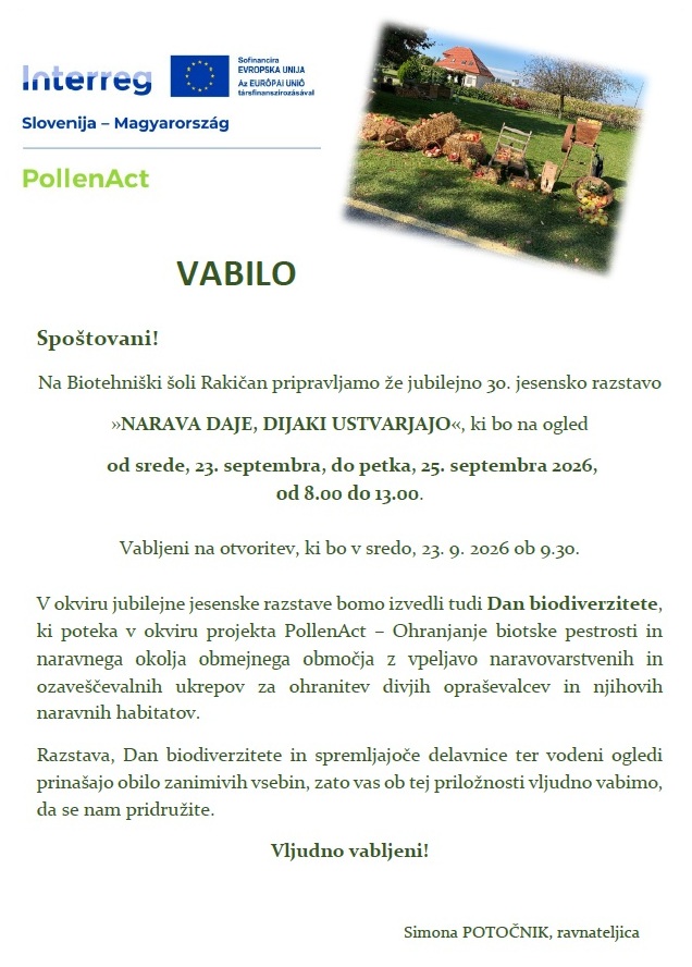 vabilo jesenka